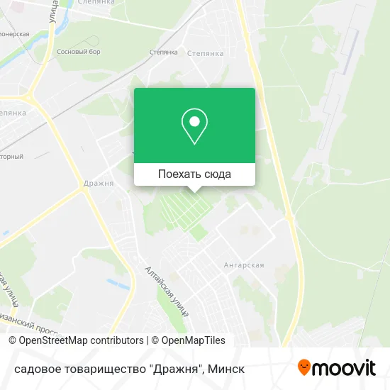 Карта садовое товарищество "Дражня"