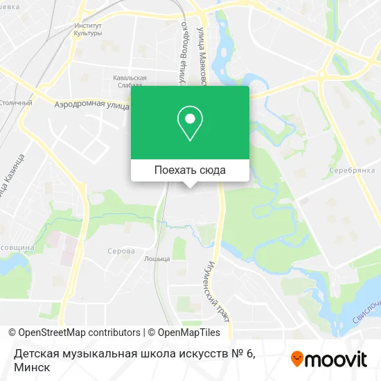 Карта Детская музыкальная школа искусств № 6