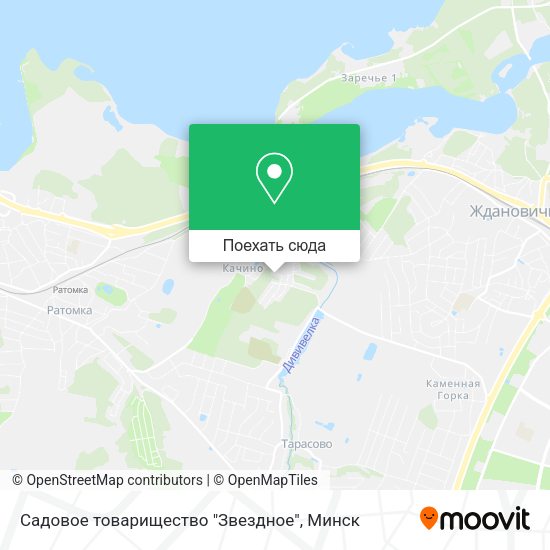 Карта Садовое товарищество "Звездное"