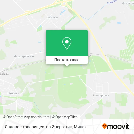 Карта Садовое товарищество Энергетик