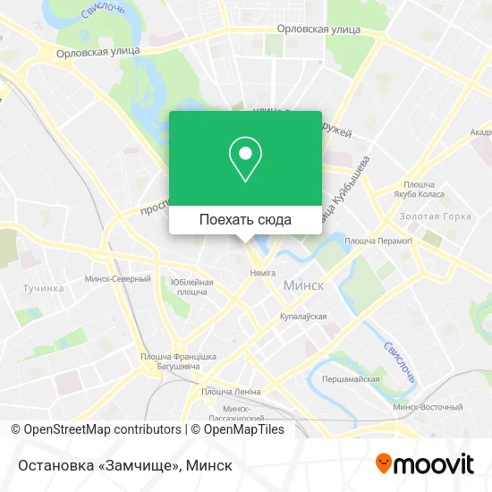 Карта Остановка «Замчище»