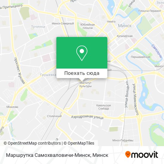 Карта Маршрутка Самохваловичи-Минск