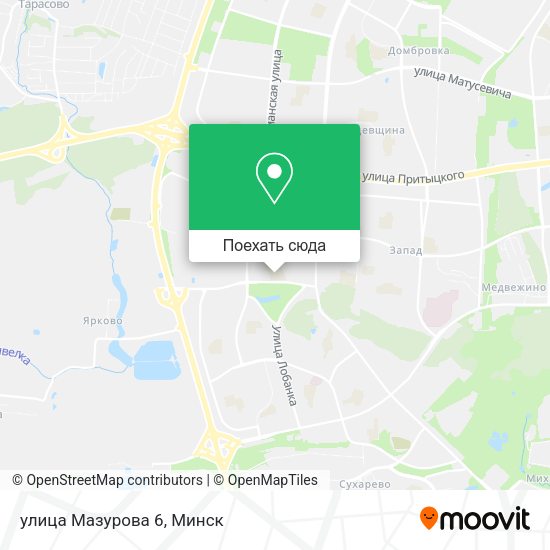Карта улица Мазурова 6