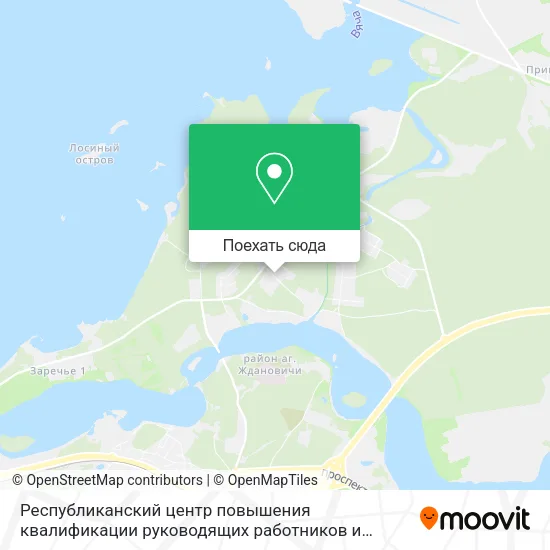 Карта Республиканский центр повышения квалификации руководящих работников и специалистов лесного хозяйств