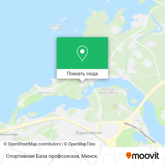 Карта Спортивная База профсоюзов