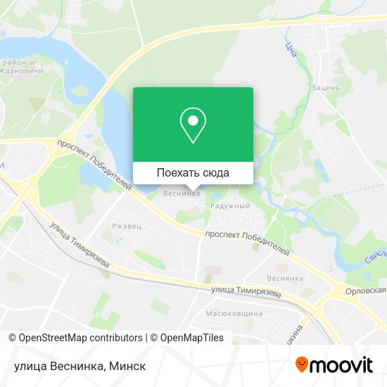 Карта улица Веснинка