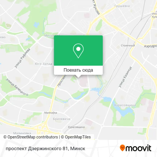 Карта проспект Дзержинского 81