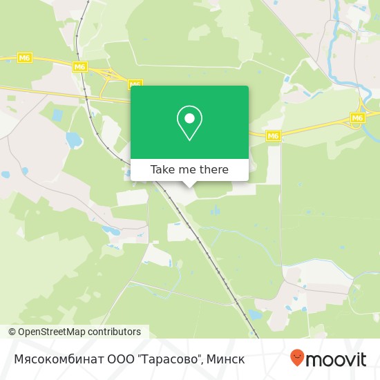 Карта Мясокомбинат ООО "Тарасово"