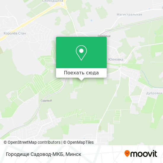 Карта Городище Садовод-МКБ