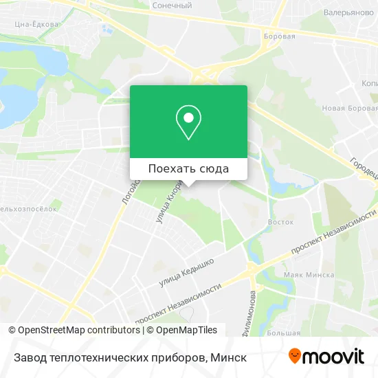 Карта Завод теплотехнических приборов