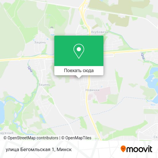 Карта улица Бегомльская 1
