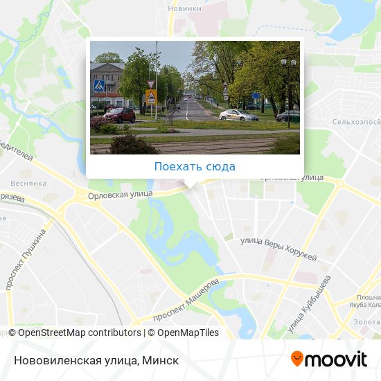 Карта Нововиленская улица