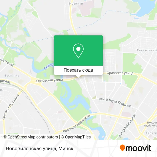 Карта Нововиленская улица