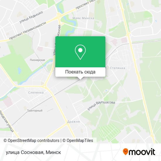 Карта улица Сосновая