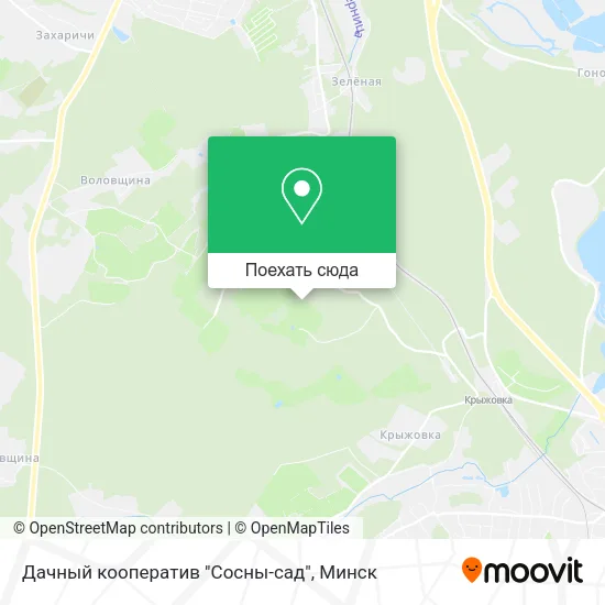 Карта Дачный кооператив "Сосны-сад"