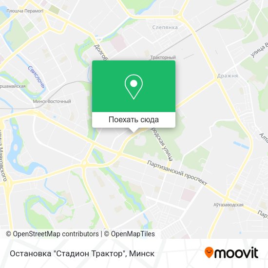 Карта Остановка "Стадион Трактор"
