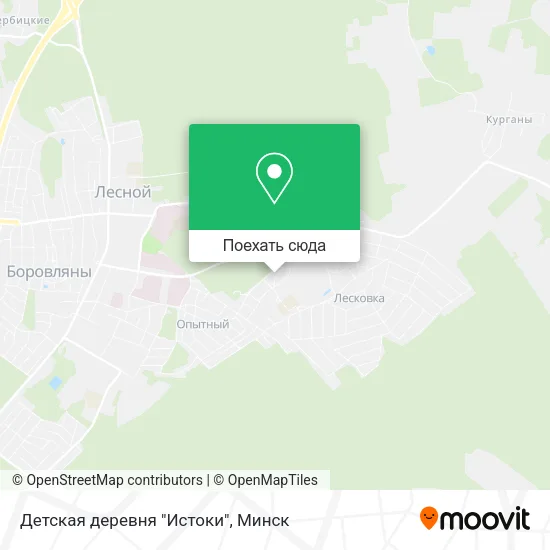 Карта Детская деревня "Истоки"
