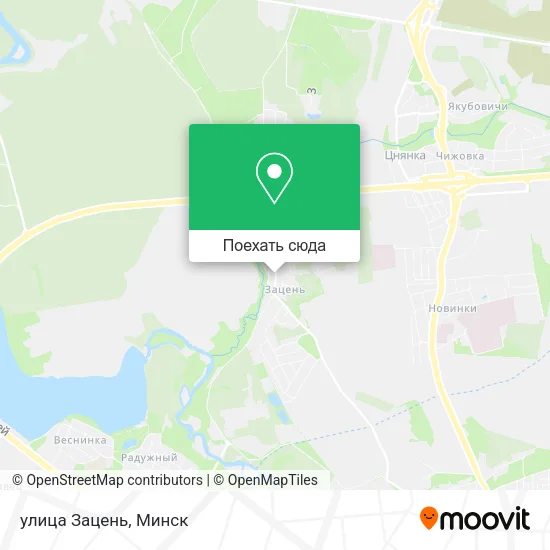 Карта улица Зацень