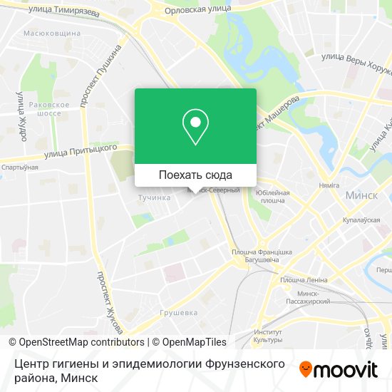 Карта Центр гигиены и эпидемиологии Фрунзенского района
