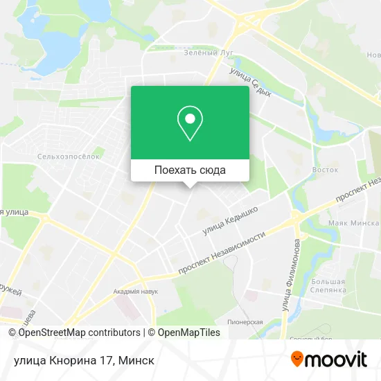 Карта улица Кнорина 17