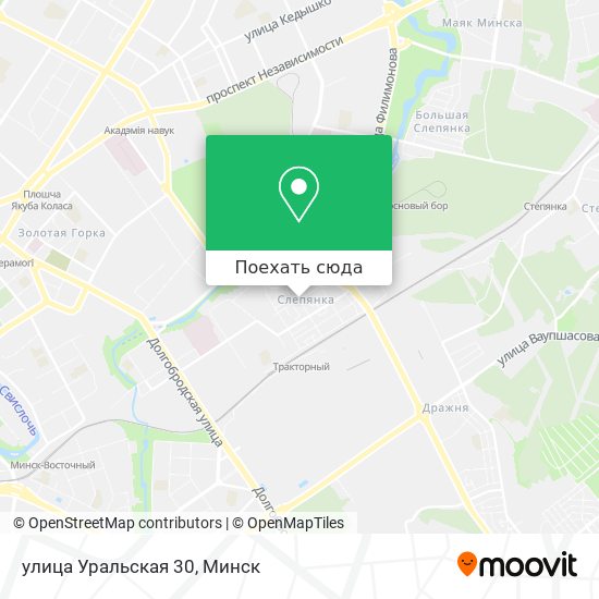 Карта улица Уральская 30