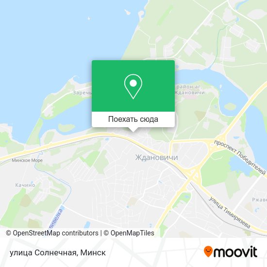 Карта улица Солнечная