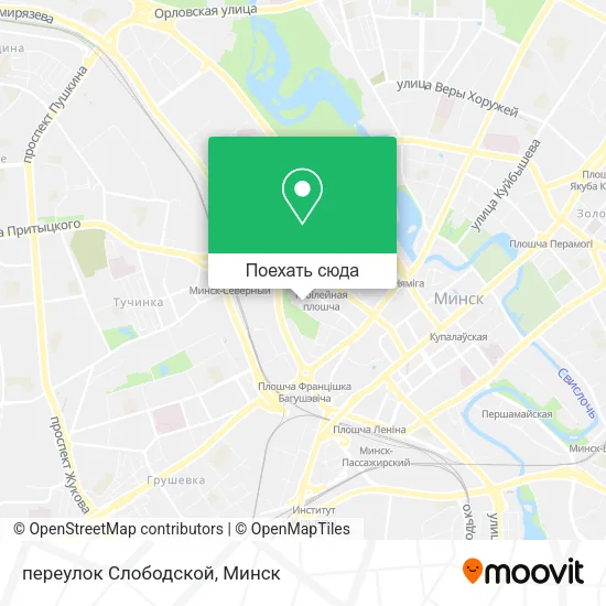 Карта переулок Слободской