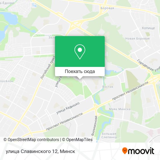 Карта улица Славинского 12