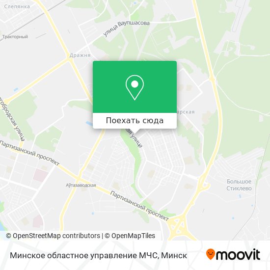Карта Минское областное управление МЧС