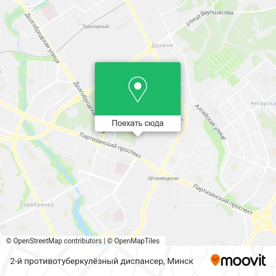 Карта 2-й противотуберкулёзный диспансер