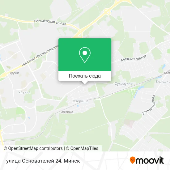 Карта улица Основателей 24