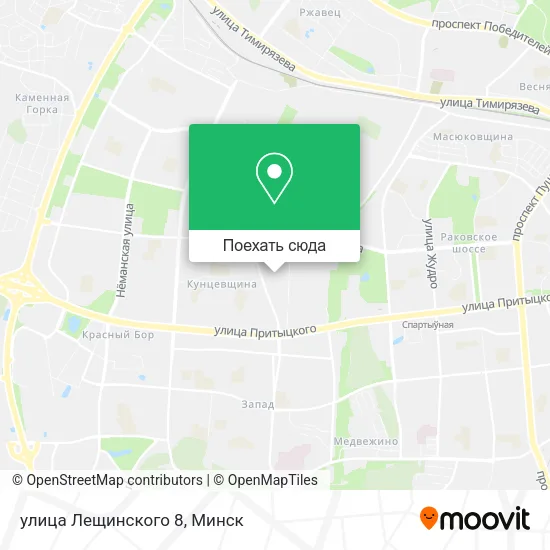 Карта улица Лещинского 8