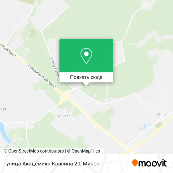 Карта улица Академика Красина 20
