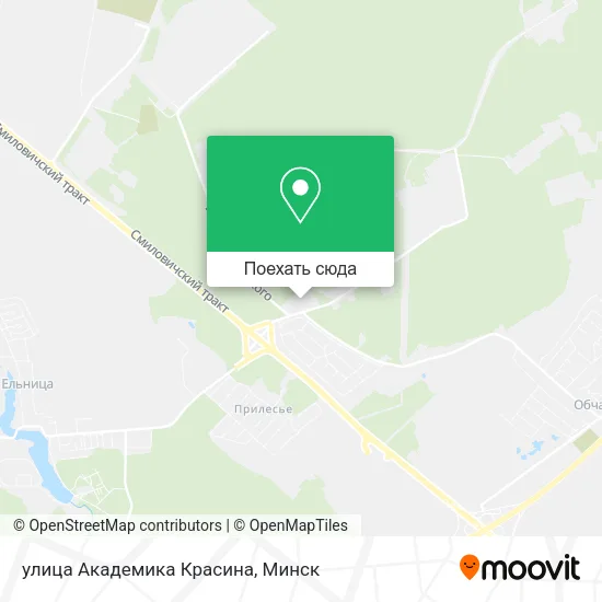 Карта улица Академика Красина