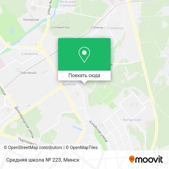 Карта Средняя школа № 223