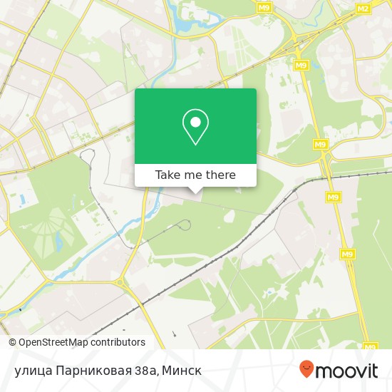 Карта улица Парниковая 38а
