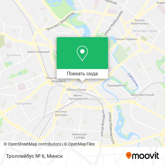 Карта Троллейбус № 6
