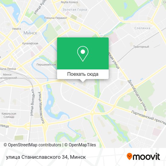Карта улица Станиславского 34