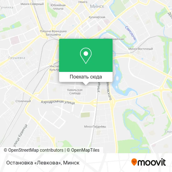 Карта Остановка «Левкова»