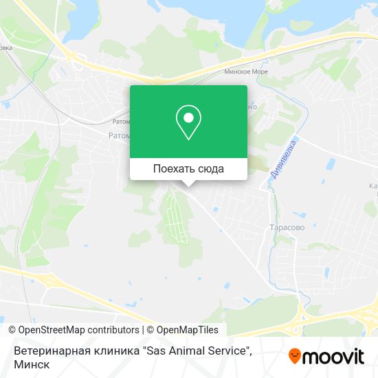 Карта Ветеринарная клиника "Sas Animal Service"