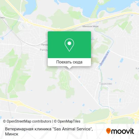 Карта Ветеринарная клиника "Sas Animal Service"