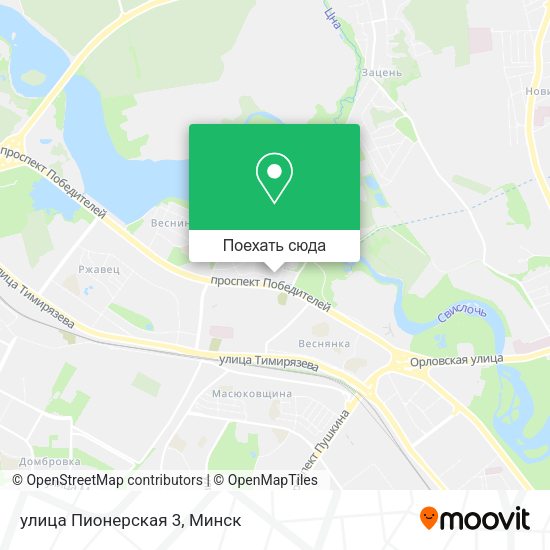 Карта улица Пионерская 3
