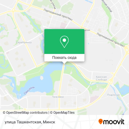 Карта улица Ташкентская