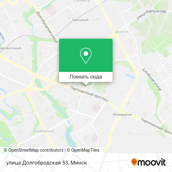 Карта улица Долгобродская 53