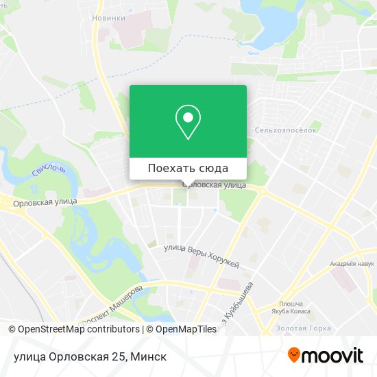 Карта улица Орловская 25