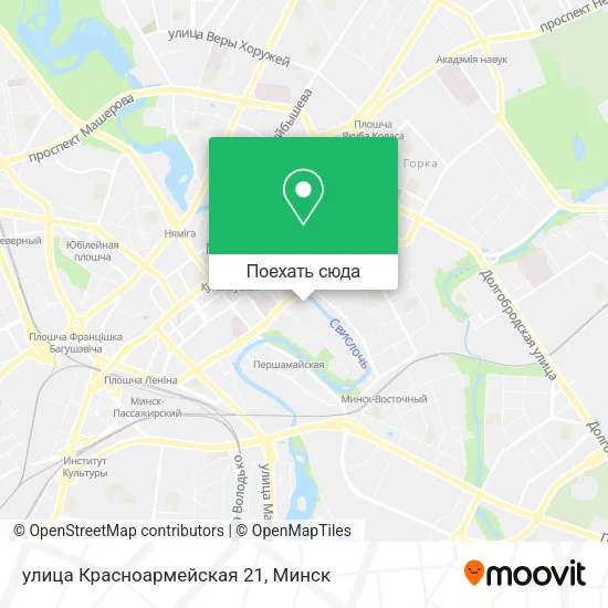 Карта улица Красноармейская 21