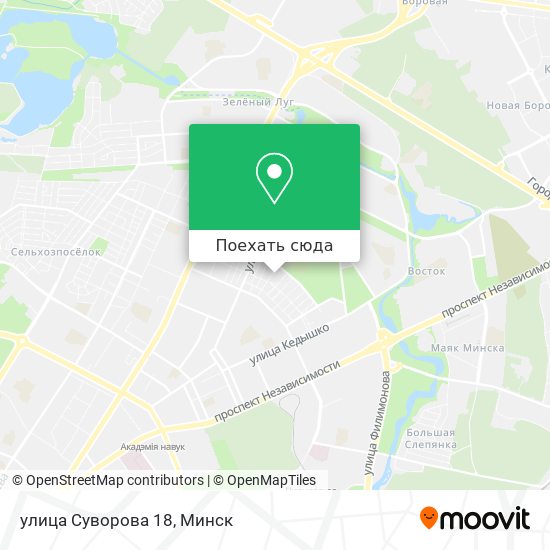 Карта улица Суворова 18