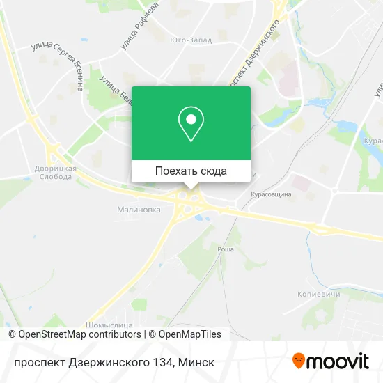 Карта проспект Дзержинского 134