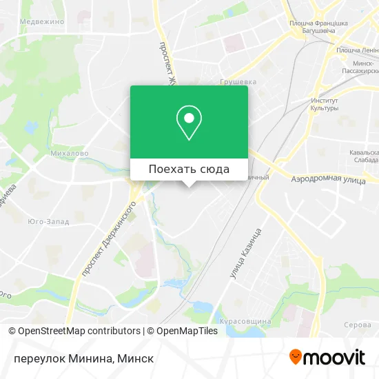 Карта переулок Минина