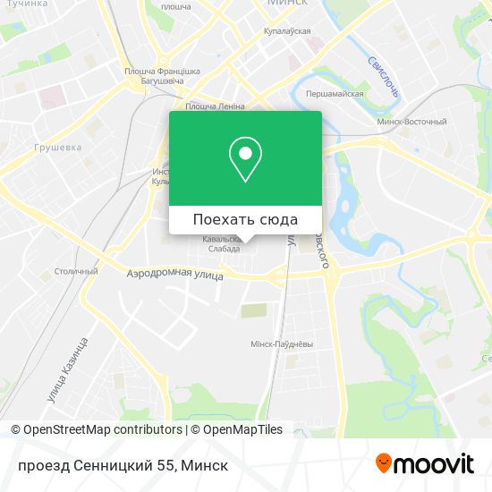 Карта проезд Сенницкий 55
